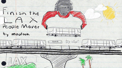 Finish the LAX People Mover Title Screen